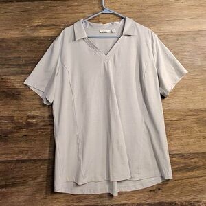 Lady Hagen Men's Gray Polo Shirt